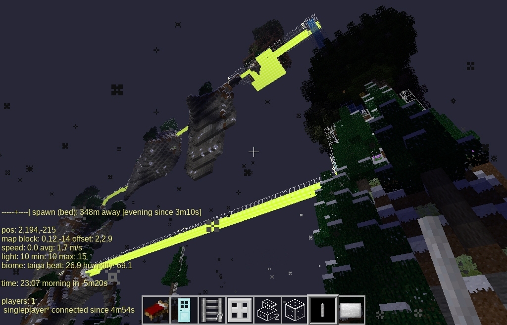 Ways Of Word - is for you to write creatively within in an immersive 3D map / realm built on MineTest 5.4.1 and is now not only for 64 Bit players, but also for 32 Bit LOW end systems. Inspired by wizards & space and created by Mickey McNeill aka NacKKraft.